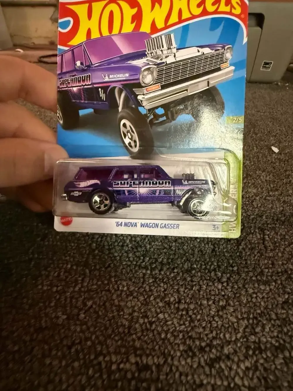Hot Wheels HW Gassers '64 Nova Wagon Gasser Purple 145/250